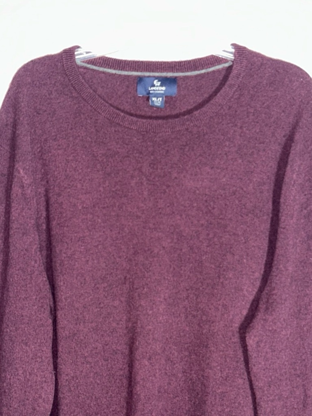 Lands' End Men's Crewneck 100% Cashmere Sweater - Picture 5 of 8